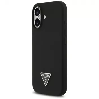 Guess Silicone Triangle Logo MagSafe Case for iPhone 17 Black