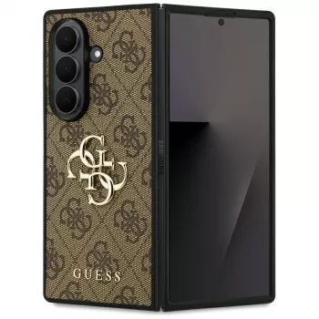 Guess Big 4G Logo Classic Case for Samsung Galaxy Z Fold7, Brown