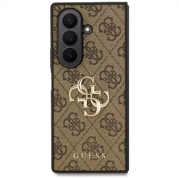 Guess Big 4G Logo Classic Case for Samsung Galaxy Z Fold7, Brown