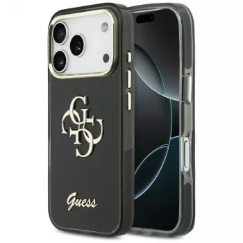 Guess IML 4G Script Metal Case for Apple iPhone 17 Pro Black