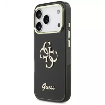 Guess IML 4G Script Metal Case for Apple iPhone 17 Pro Black