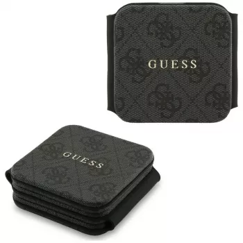 Guess 4G Wireless Charger - MagSafe 3-in-1 Inductive Charging Station for iPhone, AirPods and Apple Watch 15W (Black)