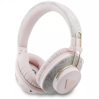 Guess Triangle Logo Bluetooth ENC Over-Ear Headphones Pink