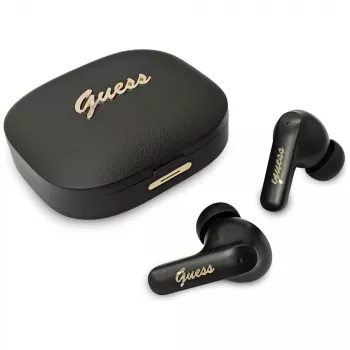 Guess Script Metal TWS Earbuds Black