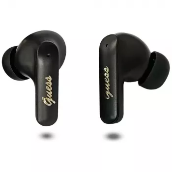Guess Script Metal TWS Earbuds Black