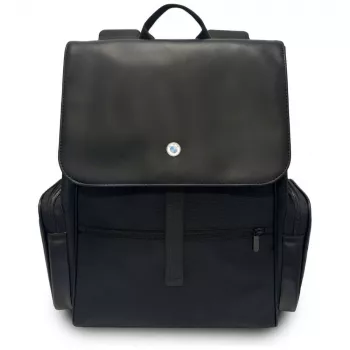 BMW Side Pockets Metal Logo 15 Laptop Backpack Black