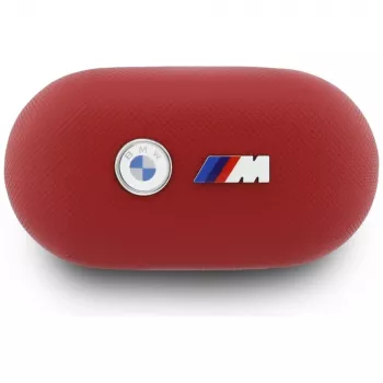 BMW M Metal Logo TWS Bluetooth Earbuds with ENC, Red