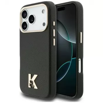 Karl Lagerfeld Karl Head Logo MagSafe Case for Apple iPhone 17 Pro, Black