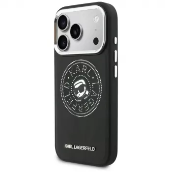 KARL LAGERFELD Point & Karl Sketch MagSafe Case for iPhone 17 Pro Max - Black