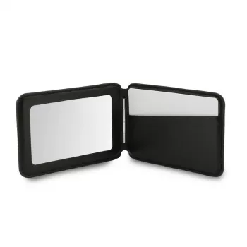 Guess 4G Stand & Mirror Magsafe Phone Wallet Case for Apple iPhone 15 Pro Max, Black