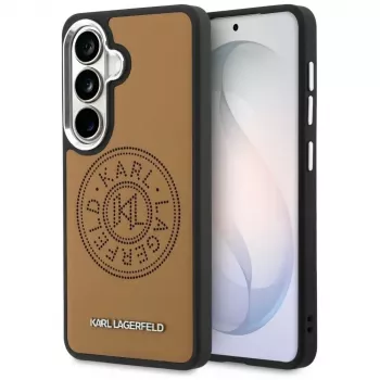KARL LAGERFELD Perforated KLMagSafe Case for Samsung Galaxy S26, Brown