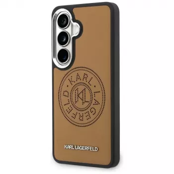 KARL LAGERFELD Perforated KLMagSafe Case for Samsung Galaxy S26, Brown