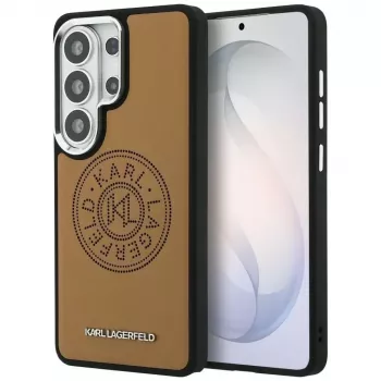 KARL LAGERFELD Perforated KLMagSafe Case for Samsung Galaxy S26 Ultra - Brown