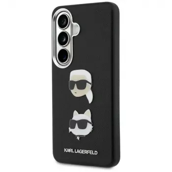 Karl Lagerfeld Saffiano Double Heads Metal Case for Samsung Galaxy S26+ Black