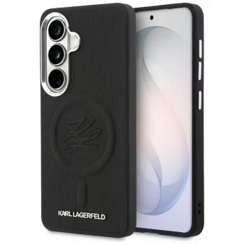 Karl Lagerfeld Embossed Ring Initials MagSafe Case for Samsung Galaxy S26+ Black