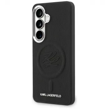 Karl Lagerfeld Embossed Ring Initials MagSafe Case for Samsung Galaxy S26+ Black