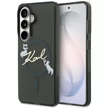 Karl Lagerfeld IML KC Script MagSafe Case for Samsung Galaxy S26+ Black