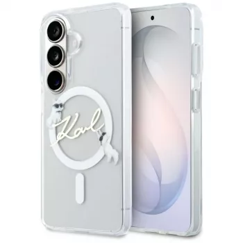 KARL LAGERFELD IML KC Script MagSafe Case for Samsung Galaxy S26+ Transparent