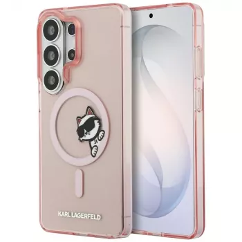 KARL LAGERFELD IML Peekaboo Choupette MagSafe Case for Samsung Galaxy S26 Ultra, Pink