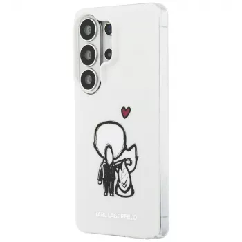 KARL LAGERFELD IML Karl & Choupette MagSafe Back Cover for Samsung Galaxy S26 Ultra, Transparent