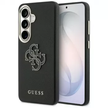Guess Grained Big 4G Metal Logo Case for Samsung Galaxy S26 - Black