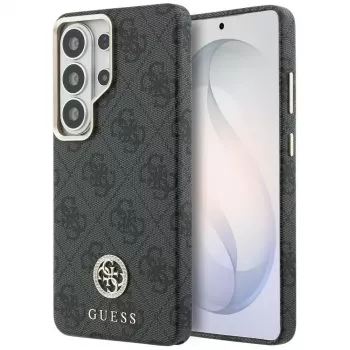 Guess 4G Rhinestone Round Logo MagSafe Case for Samsung Galaxy S26 Ultra (Black)