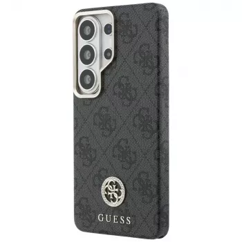 Guess 4G Rhinestone Round Logo MagSafe Case for Samsung Galaxy S26 Ultra (Black)