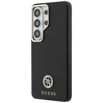 Guess Rhinestone Round Logo MagSafe Case for Samsung Galaxy S26 Ultra, Black