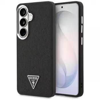 Guess Fixed Glitter Triangle MagSafe Case for Samsung Galaxy S26+ Black