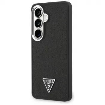 Guess Fixed Glitter Triangle MagSafe Case for Samsung Galaxy S26+ Black