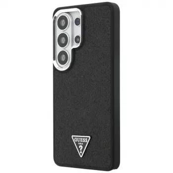 Guess Fixed Glitter Triangle MagSafe Case for Samsung Galaxy S26 Ultra, Black