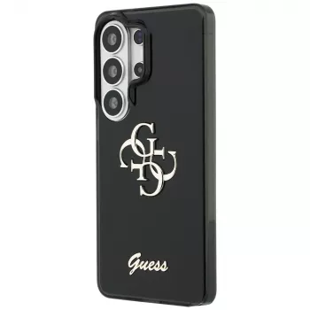 Guess IML Big Metal 4G Script Case for Samsung Galaxy S26 Ultra (Black)