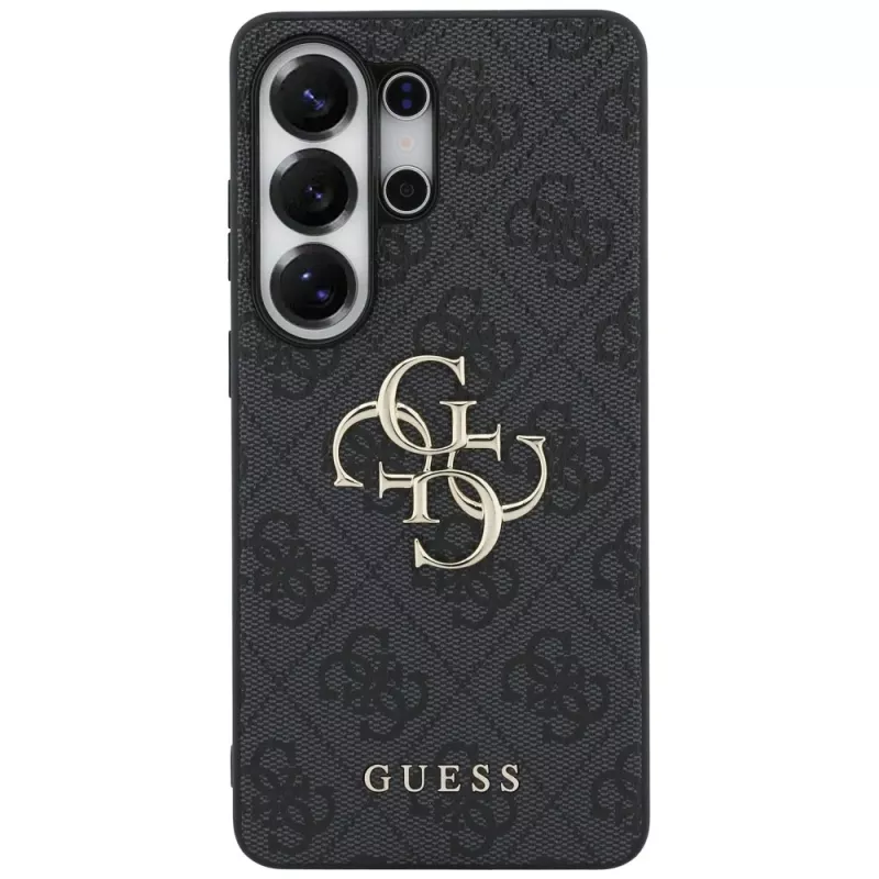 Guess 4G Big Metal Logo Case for Samsung Galaxy S26 Ultra, Black