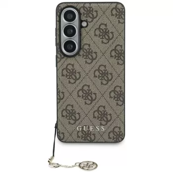 Guess 4G Classic Logo Charm MagSafe Case for Samsung Galaxy S26 (Brown)