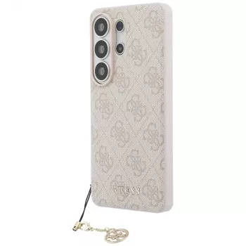 Guess 4G Classic Logo Charm MagSafe Case for Samsung Galaxy S26 Ultra (Pink)