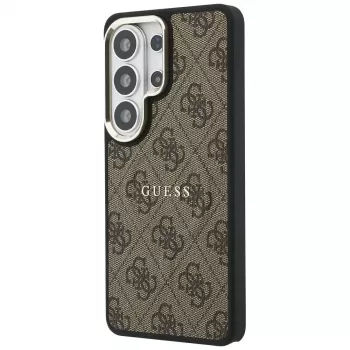 Guess 4G Embossed Ring MagSafe Case for Samsung Galaxy S26 Ultra (Brown)