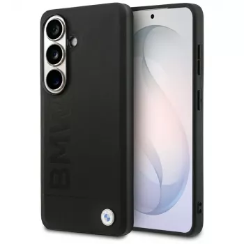 BMW Leather Hot Stamp MagSafe Case for Samsung Galaxy S26 Black