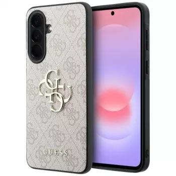 Guess Leather 4G Metal Logo Case for Samsung Galaxy A37 5G Pink