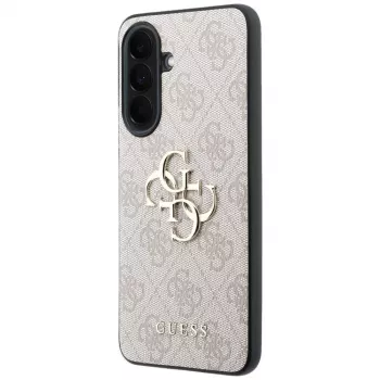 Guess Leather 4G Metal Logo Case for Samsung Galaxy A37 5G Pink