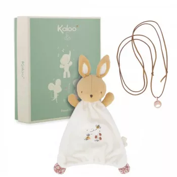 Kaloo 2-in-1 Gift Set Rabbit Comforter and Pregnancy Bola Necklace Petites Chansons