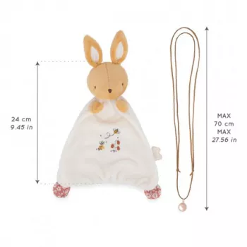 Kaloo 2-in-1 Gift Set Rabbit Comforter and Pregnancy Bola Necklace Petites Chansons