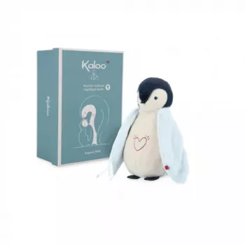 Kaloo Complices Penguin Plush Night Light with 7-Color LED and Lullabies