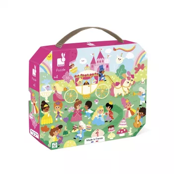Janod Jigsaw Puzzle in Suitcase Princesses 36 Pieces 4+ Made in France