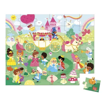 Janod Jigsaw Puzzle in Suitcase Princesses 36 Pieces 4+ Made in France
