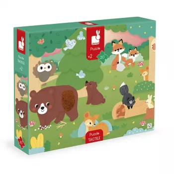 Janod Sensory Touch Puzzle Forest 20 Pieces 2+