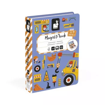 Janod Magnetibook Construction Site Magnetic Educational Game