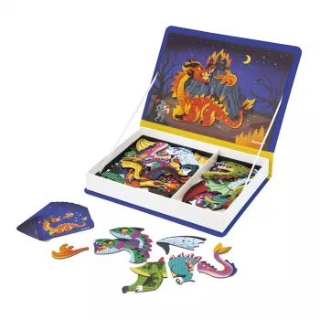 Janod Magnetibook Smoki Magnetic Book Game - Dragons Fantasy Theme