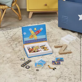 Janod Magnetibook Vehicles Magnetic Activity Book