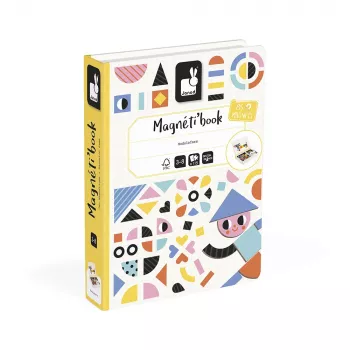 Janod Magnetibook Shapes Magnetic Educational Toy 43 Pieces 10 Cards Ages 3+ (2026 Edition)