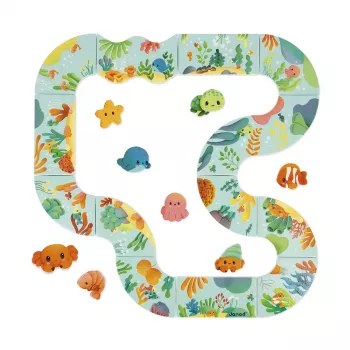 Janod Bath Puzzle Animal Track 28 Pieces 18m+